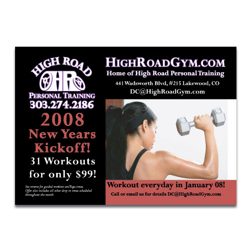 High Road Gym Postcard