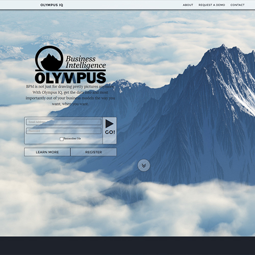 Olympus IQ Landing Page